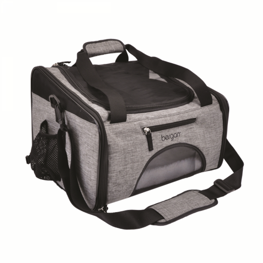 LocalID_55007 Coastal - Bergan Booster Pet Carrier Grey/Black - 26.6x30.4x40CM (10.5x12x15.75in)