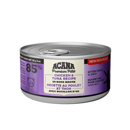 Champion Foods - Acana Kitten CHICKEN and TUNA in Bone Broth Wet Cat Food - 85GM (3oz)