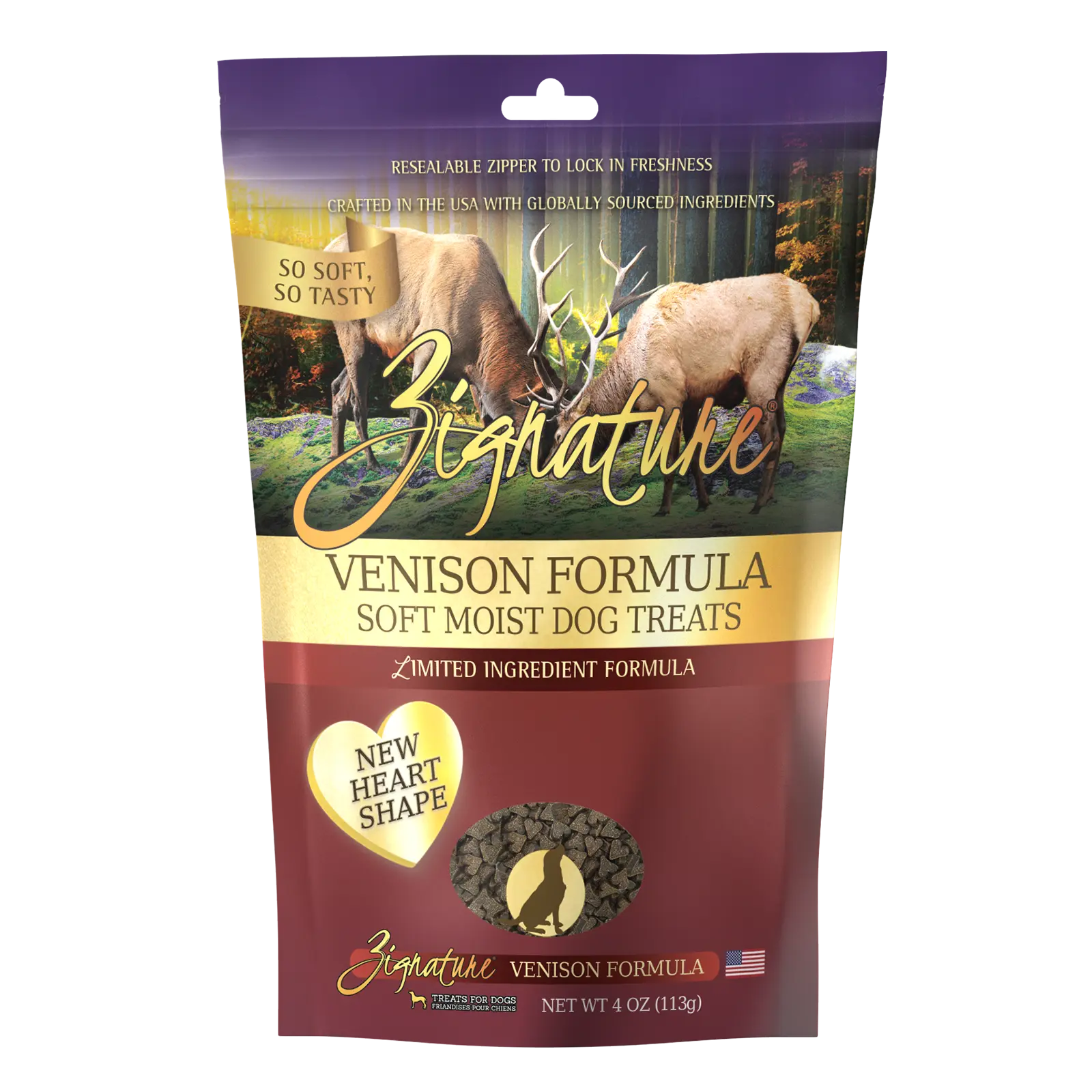 LocalID_69090 Zignature - VENISON Soft Dog Treats - 113GM (4oz)
