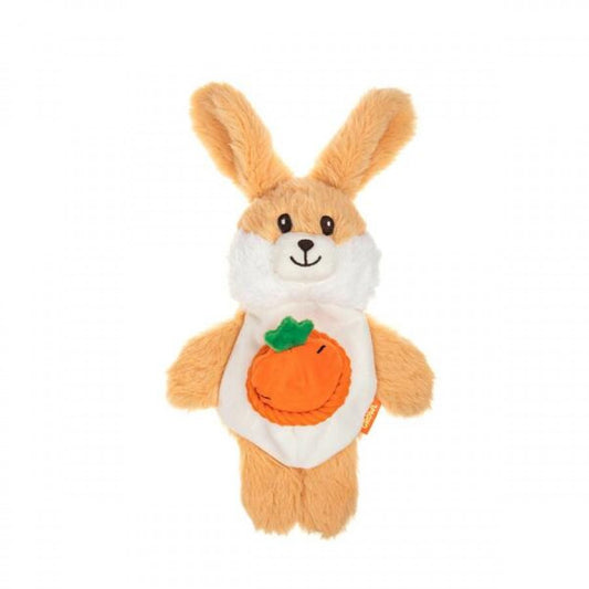 LocalID_69395 Growl - Snackerz Bunny Dog Toy - BROWN - 25CM (9.7in)