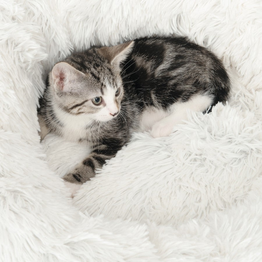 LocalID_64737 Catit - Fluffy Bed - WHITE - 60CM (20in)
