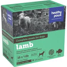 *S.O. - Up to 2 Week Wait* Healthy Paws - Frozen - Complete Dinner LAMB Dog Food - 8LB