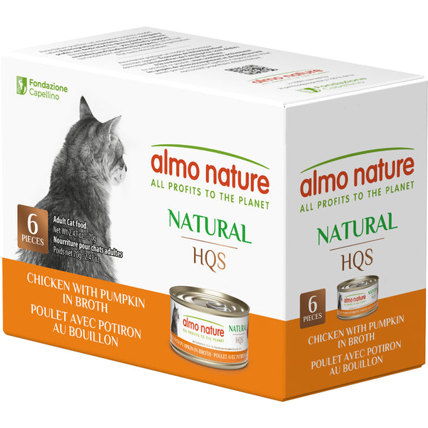 Almo Nature - CHICKEN with PUMPKIN Multipack Wet Cat Food - 70GM (2.47oz) - 6PK
