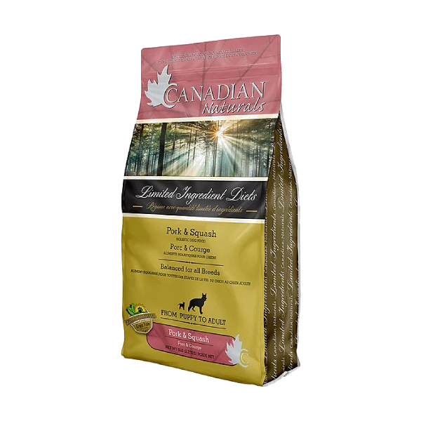 Canadian Naturals - GF LID PORK and BUTTERNUT SQUASH Dry Dog Food